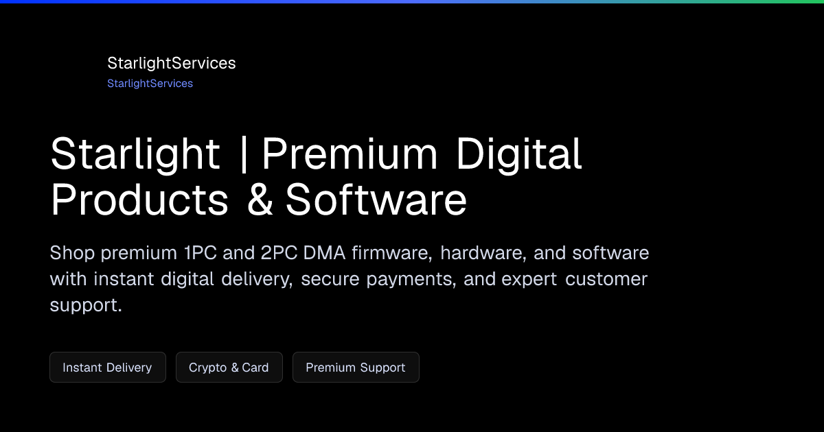 Starlight | Premium Digital Products & Software